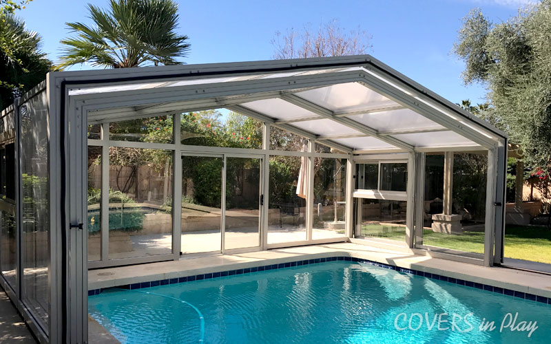Single Peak Pool Enclosure