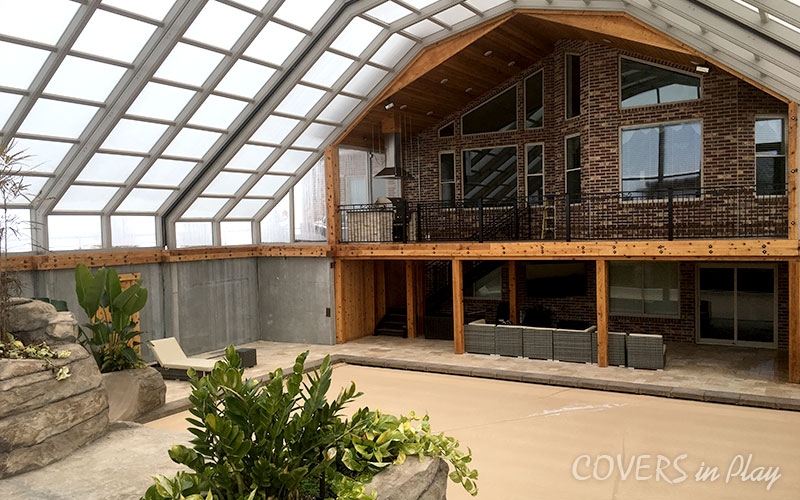 Triple Peak Retractable Roof Enclosure